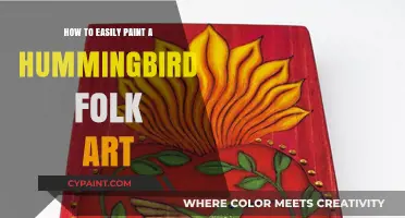 Simple Steps to Paint a Vibrant Hummingbird Folk Art Masterpiece