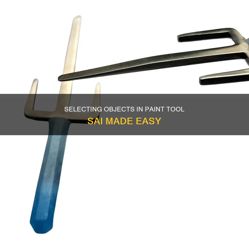 how to easily select objects in paint tool sai