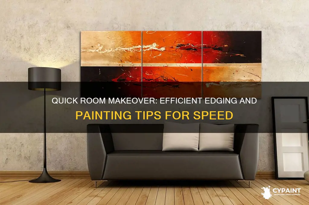 how to edge and paint a room fast