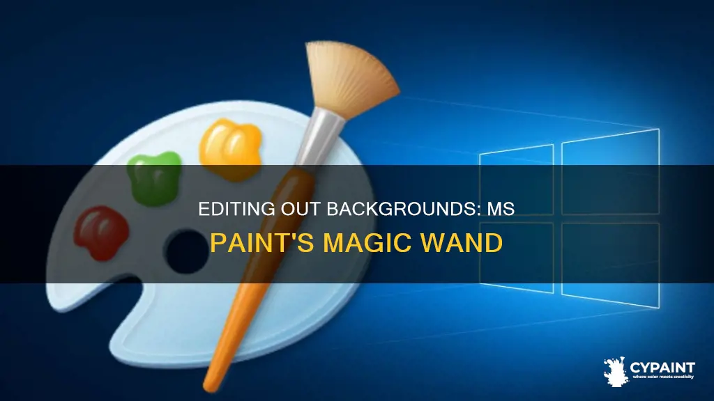 how to edid out a background with ms paint