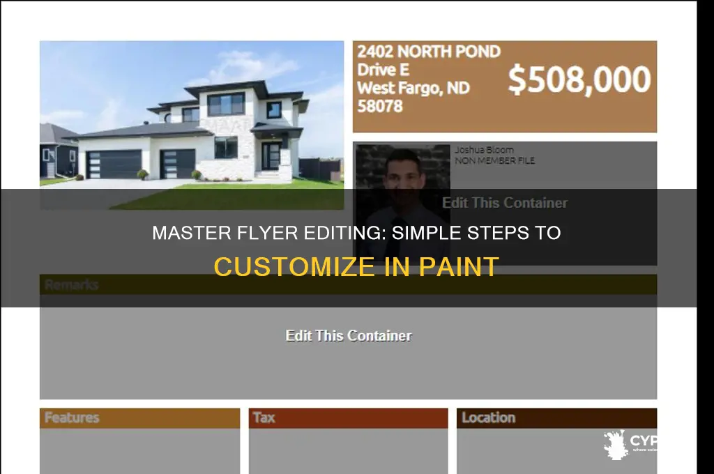 how to edit a flyer in paint