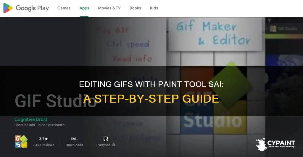 how to edit a gif in paint tool sai