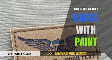 Step-by-Step Guide to Customizing Your Army Badge Using Paint