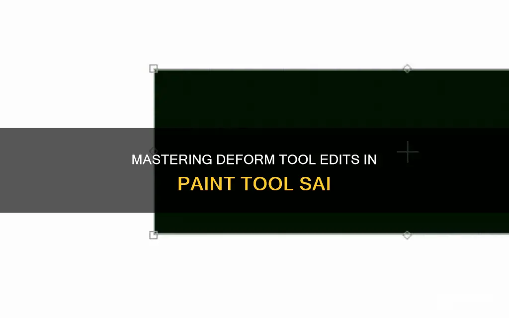 how to edit deform tool in paint tool sai