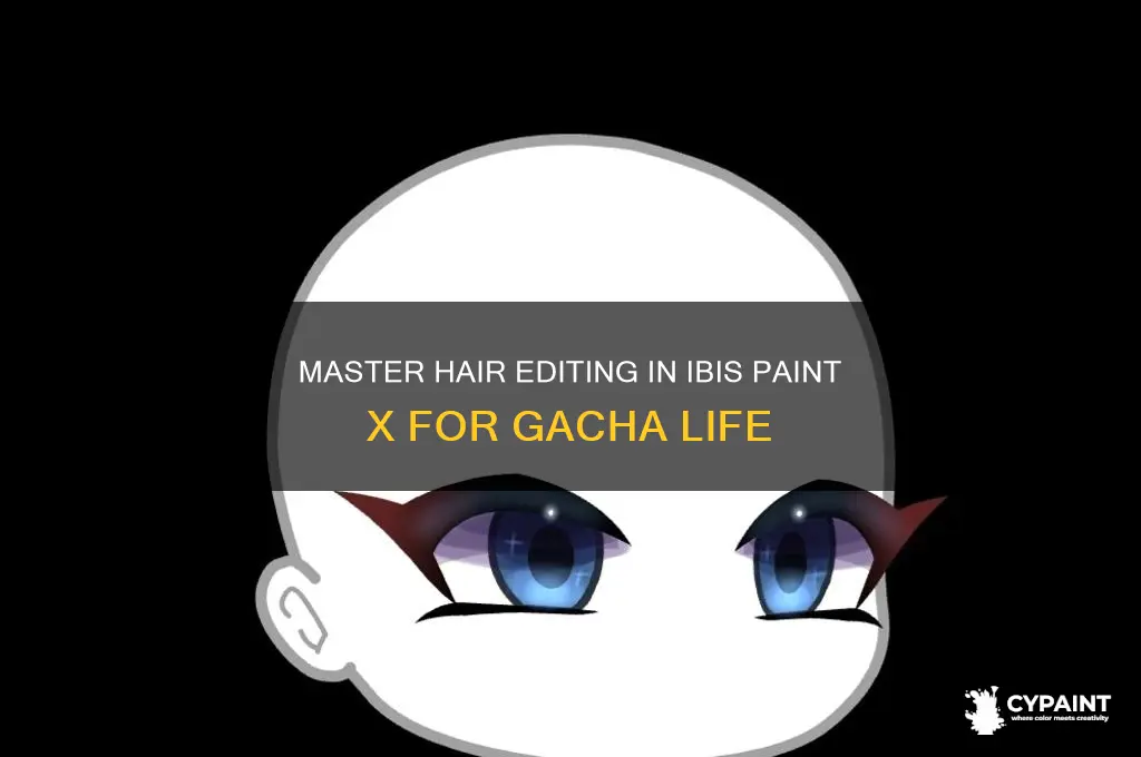 how to edit hair on ibis paint x gacha life
