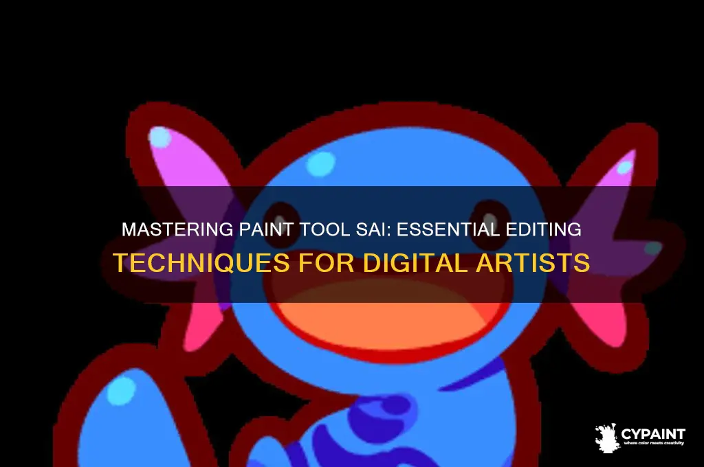 how to edit in paint tool sai