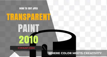 Editing JPEGs with Transparent Backgrounds in Paint 2010: A Step-by-Step Guide