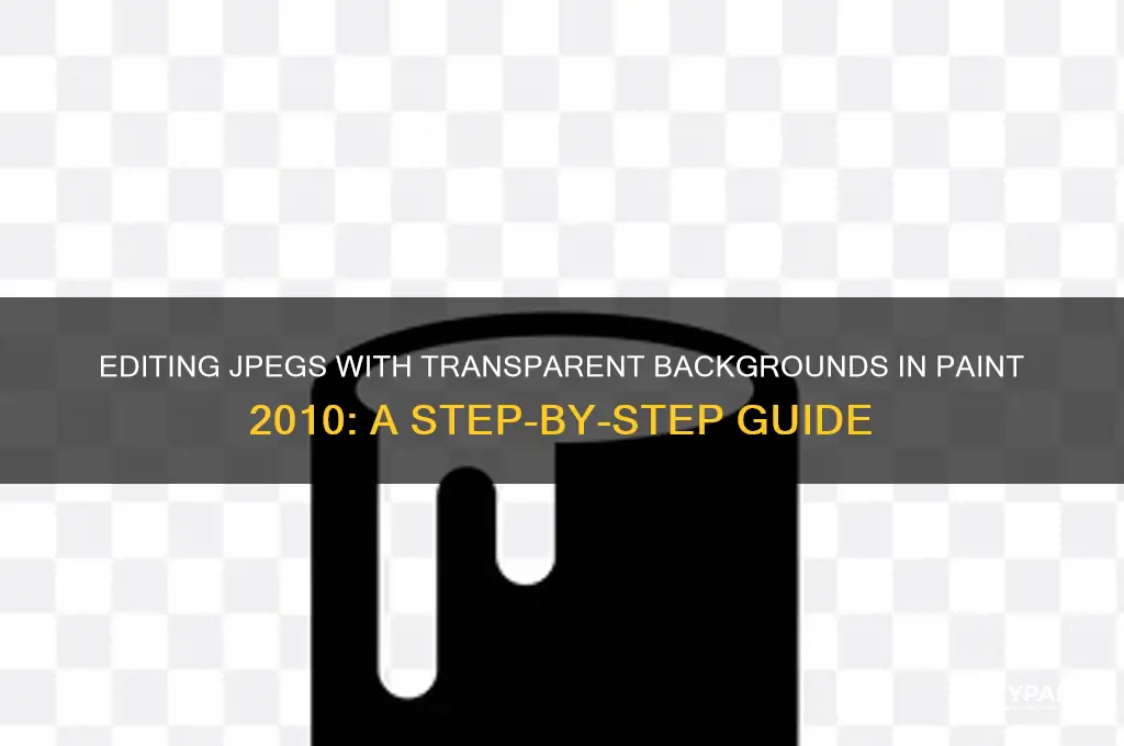 how to edit jpeg transparent paint 2010