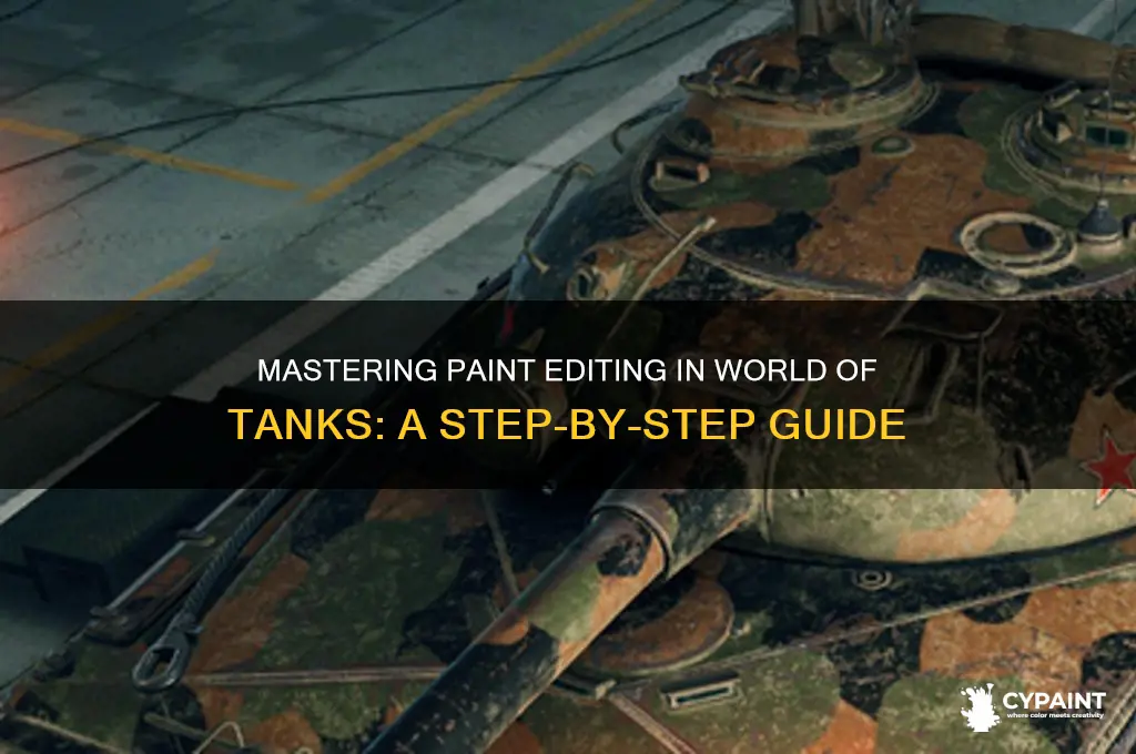 how to edit paint in world of tanks