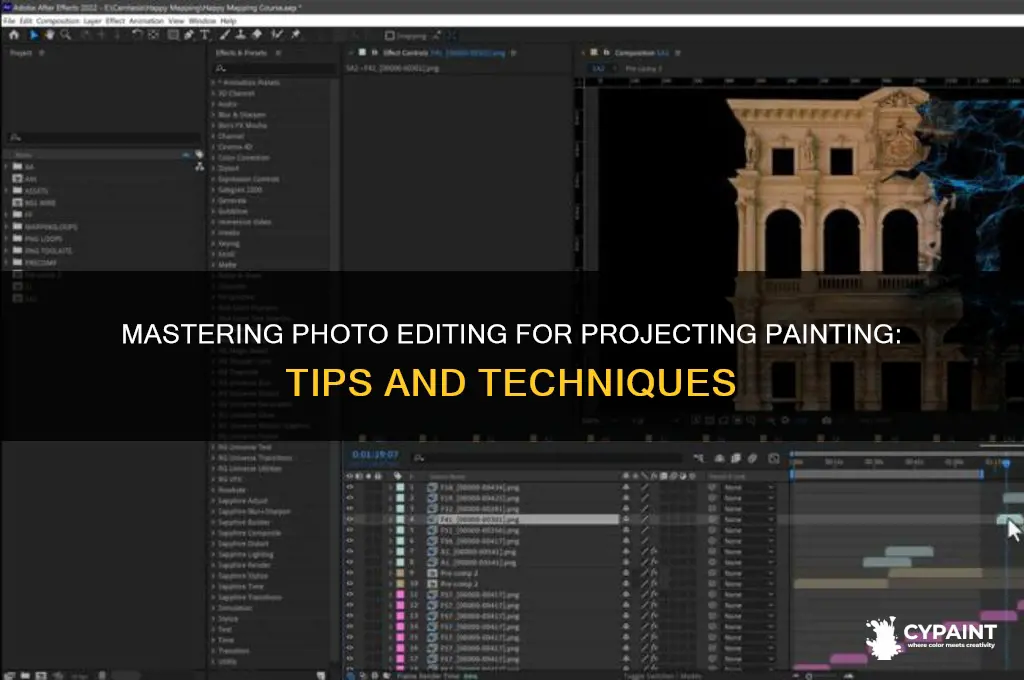 how to edit photo for projecting painting