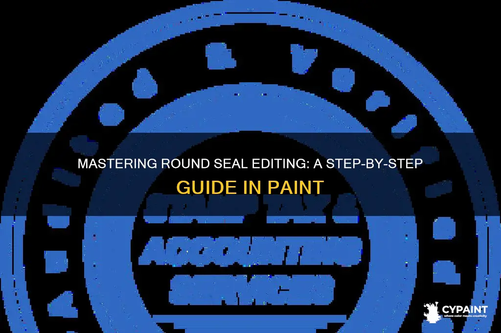 how to edit round seal in paint
