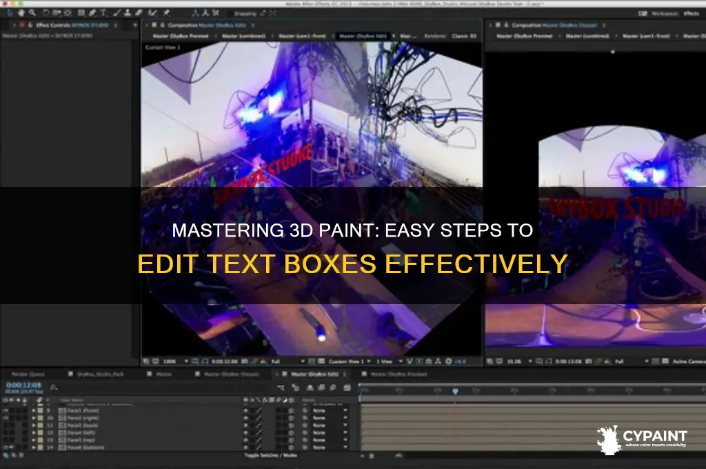 Mastering 3D Paint: Easy Steps To Edit Text Boxes Effectively | CyPaint