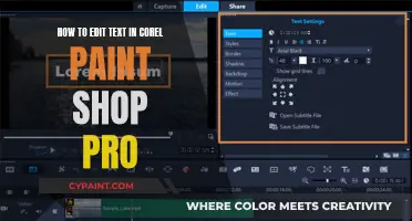 Editing Text in Corel Paint Shop Pro: A Guide