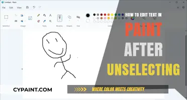 Editing Text in Paint: Quick Fix After Unselecting Your Content