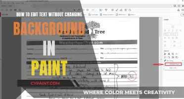 Editing Text in Paint: Keep the Background Intact