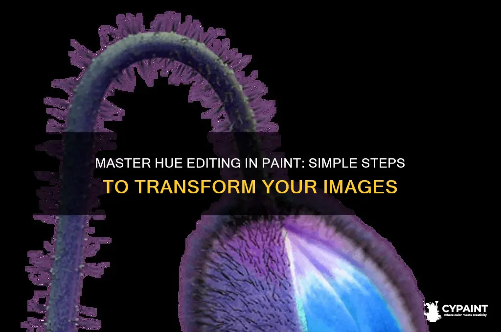 how to edit the hue of a image in paint