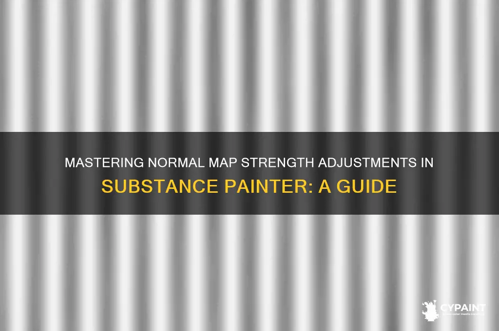 how to edit the strength of normal maps substance painter