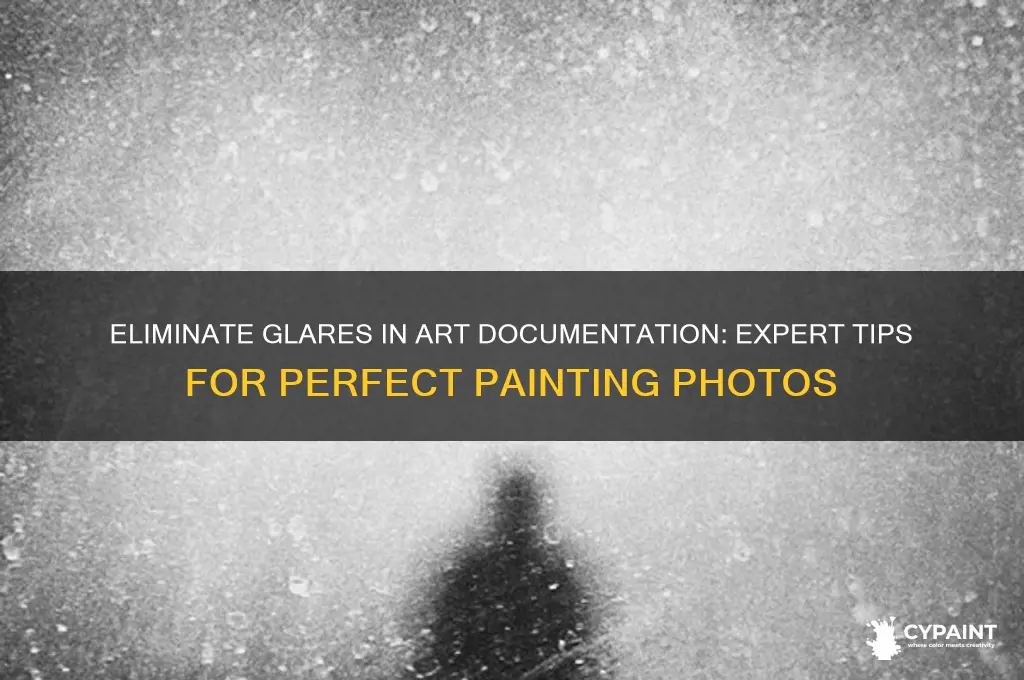 how to eleminate glares when documenting paintings