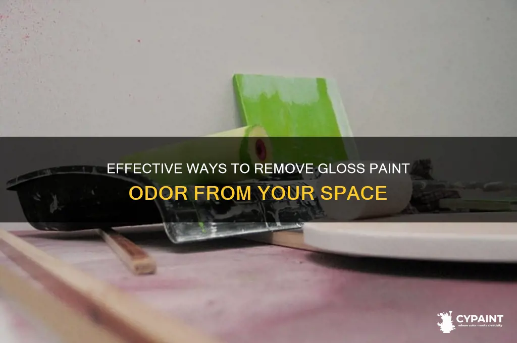 how to eliminate the smell of gloss paint