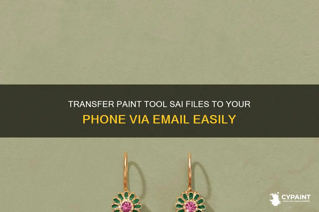 how to email paint tool sai to phone