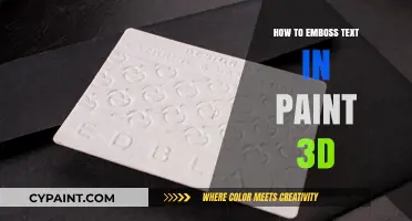 Mastering Text Embossing in Paint 3D: A Step-by-Step Guide