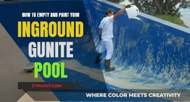 Transform Your Gunite Pool: Empty, Prep, and Paint