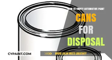 Eco-Friendly Disposal: Emptying Automotive Paint Cans Safely