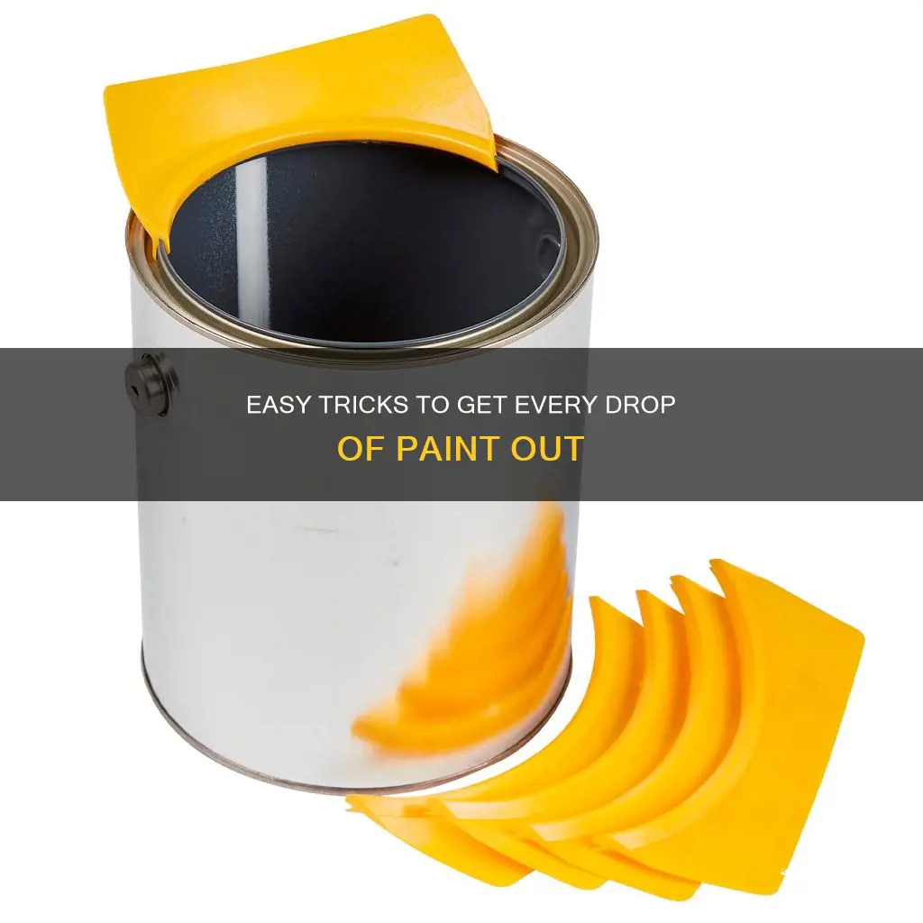 how to empty last bit of paint from can