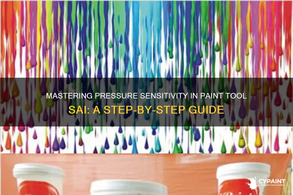 how to enable pressure on paint tool sai