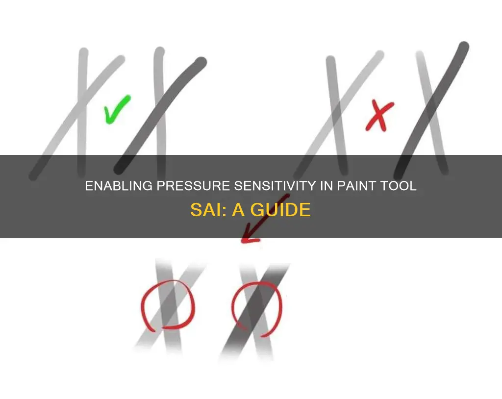 how to enable pressure sensitivity in paint tool sai