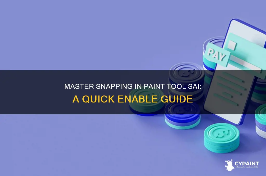how to enable snapping in paint tool sai