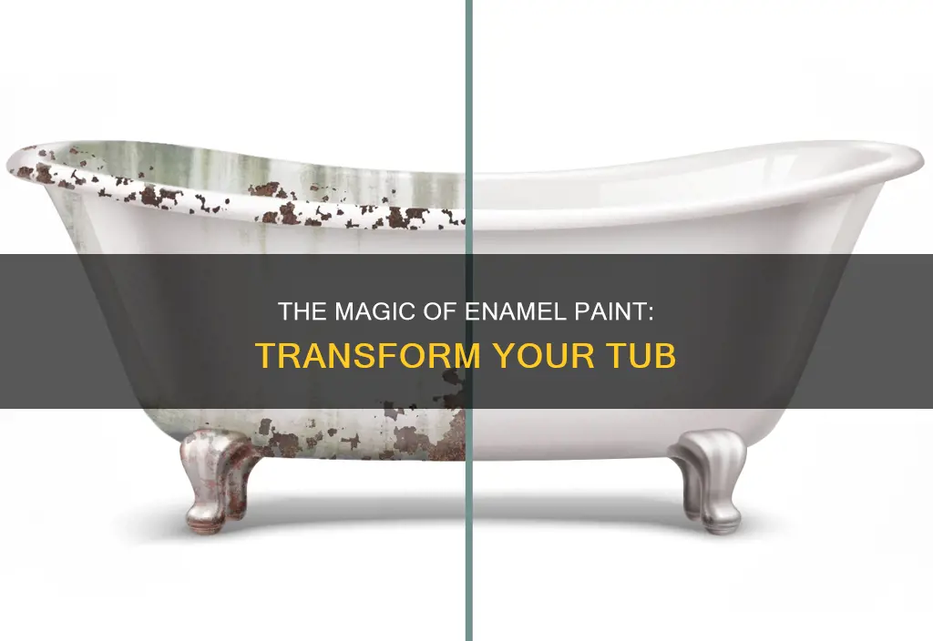 how to enamel paint a tub the magic kit