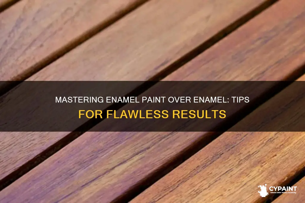 how to enamel paint over enamel paint