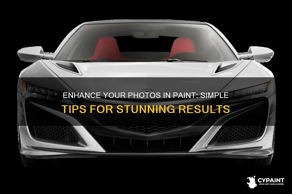 how to enhance a photo in paint