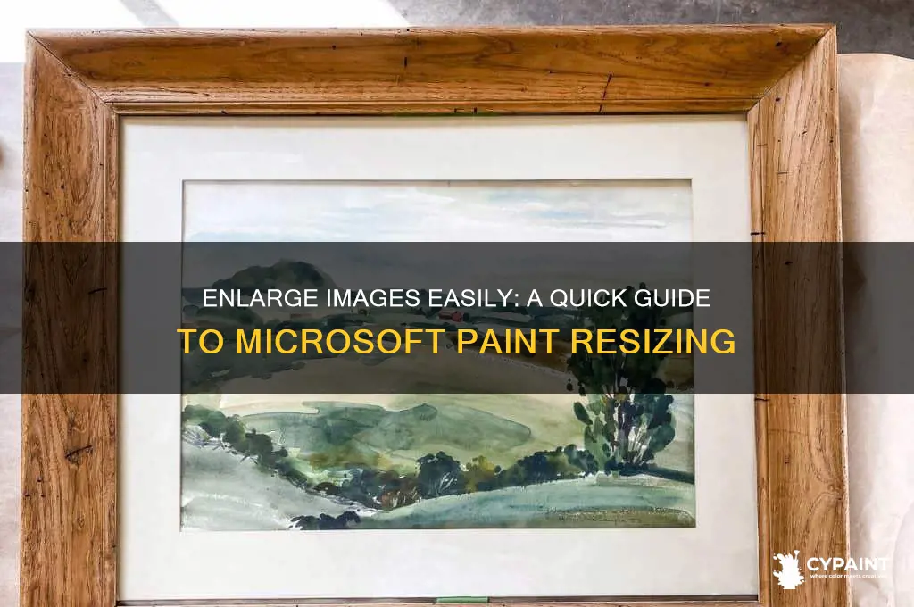 how to enlarge an image in microsoft paint