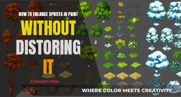 Enlarging Sprites: Maintain Proportion and Clarity in MS Paint
