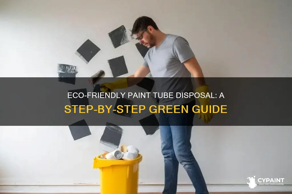 how to environmentally dispose of paint tubes