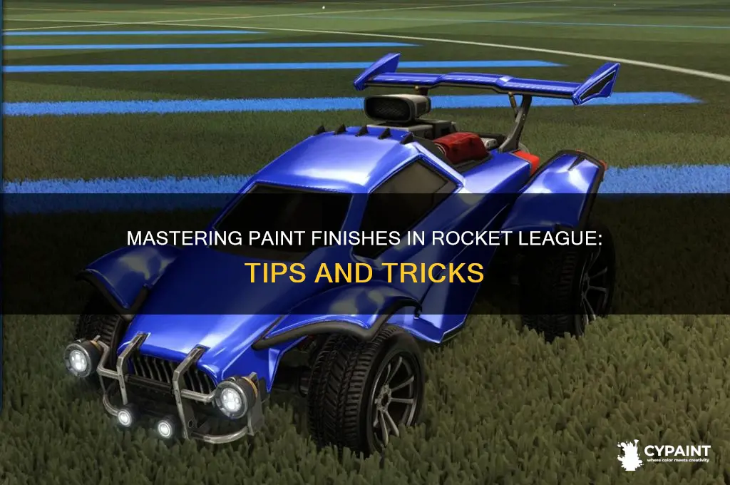 how to equip paint finish rocket league