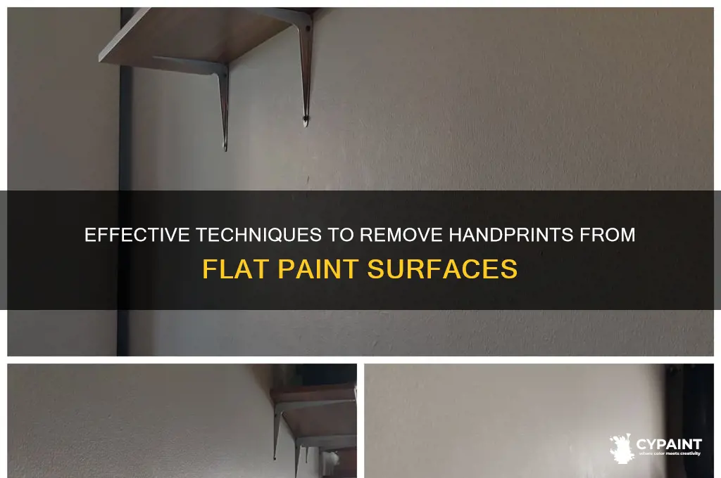 how to erase handprints on flat paint