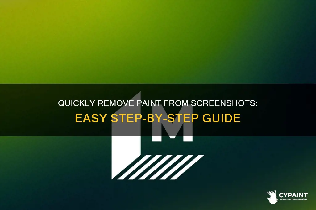 how to erase paint from a screenshot