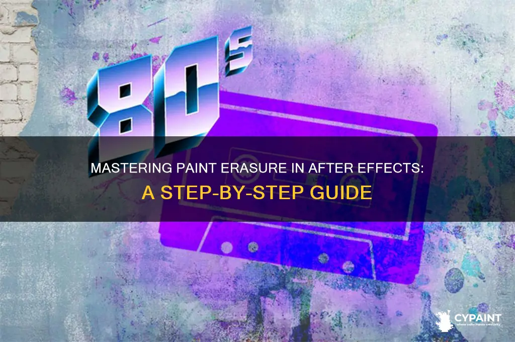 how to erase paint in after effects