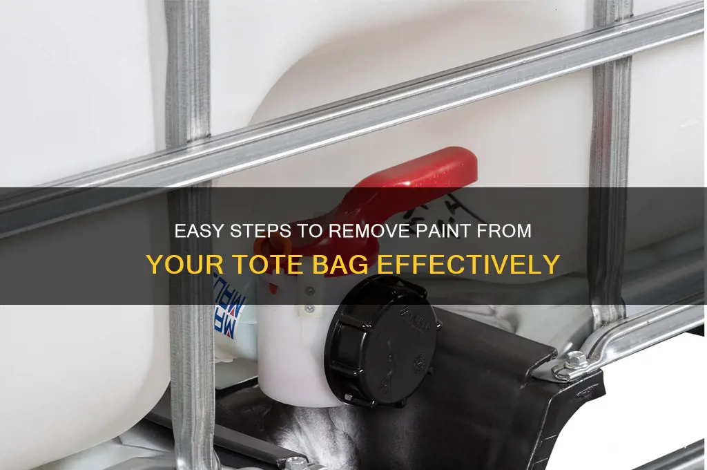 how to erase paint off tote bag