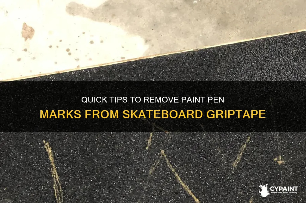 how to erase paint pen on griptape