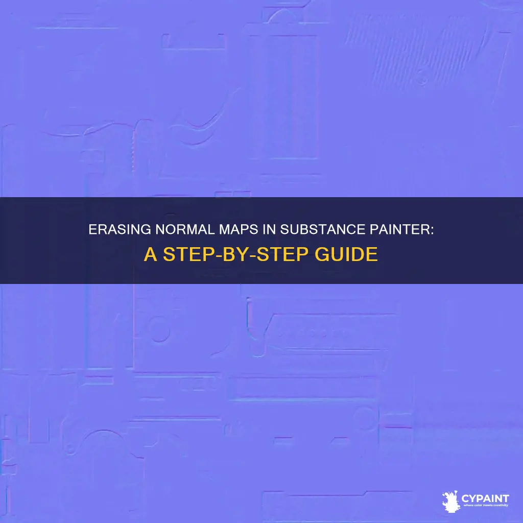 how to erase parts of normal map substance painter