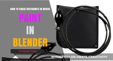Erase Restraints in Wedge Paint with Blender: A Step-by-Step Guide
