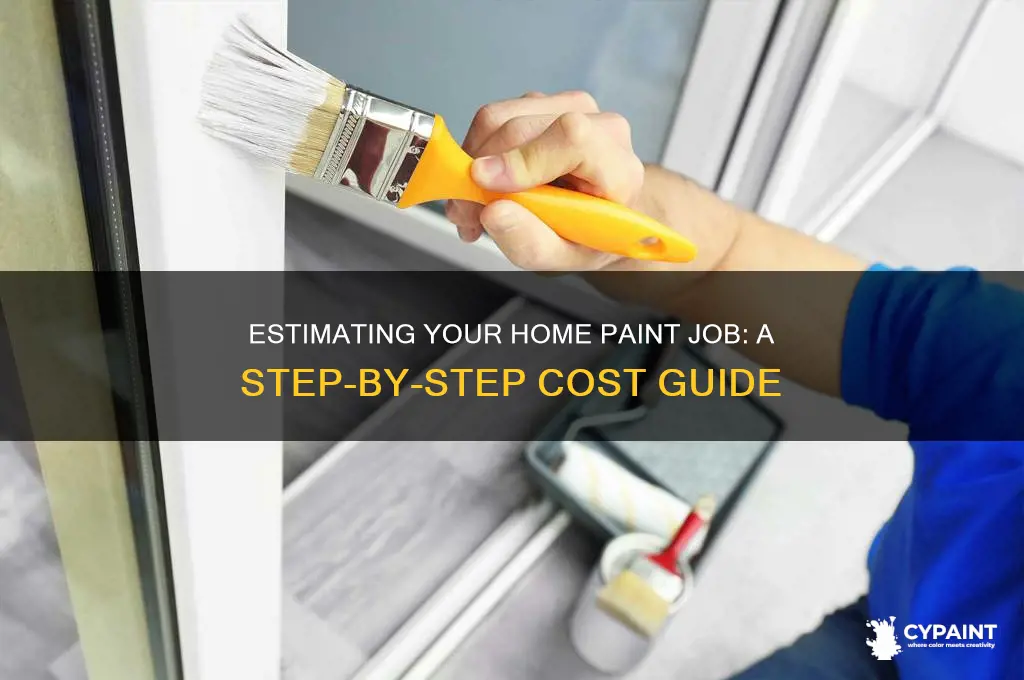 how to estimate a home paint job