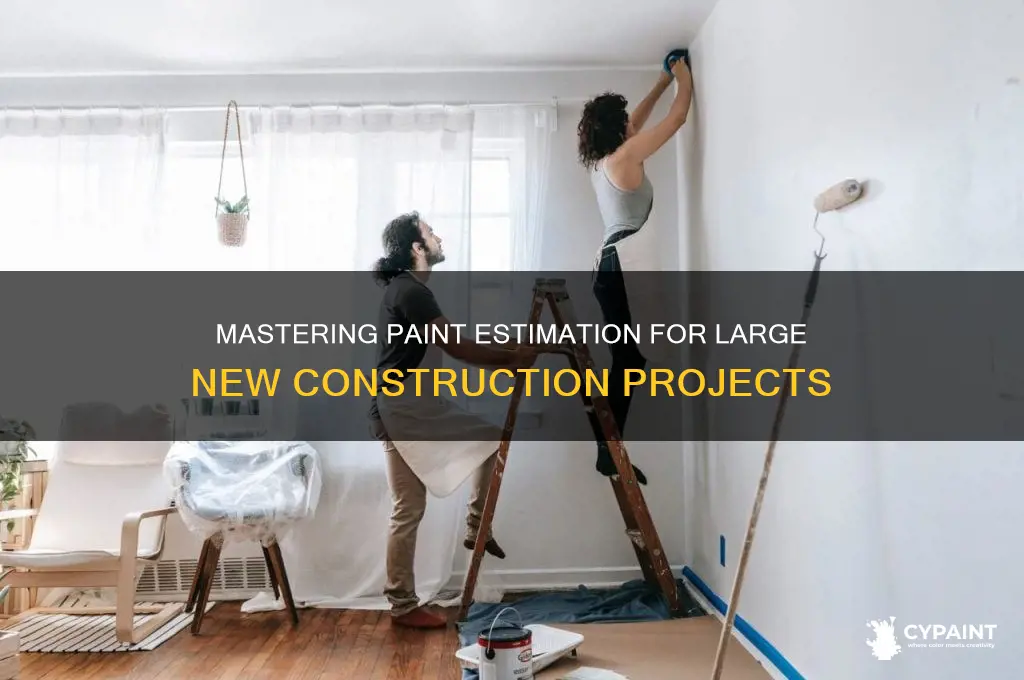 how to estimate paint for large new buildings