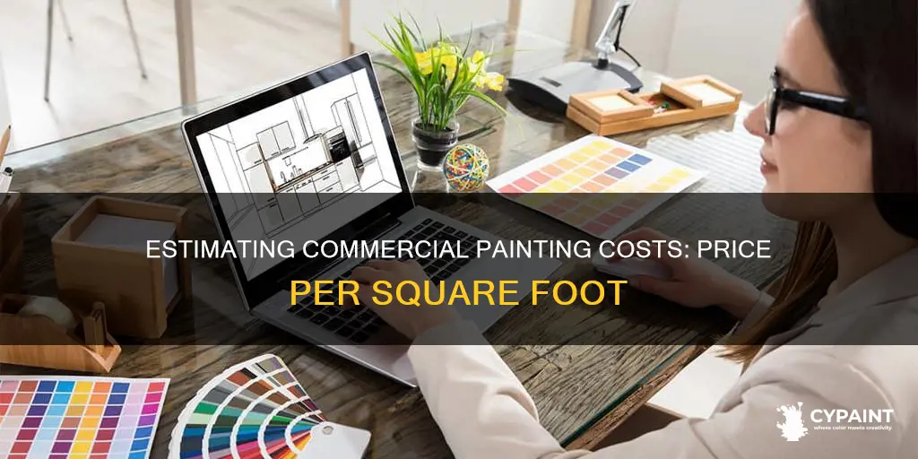 how to estimate painting per square foot commercial building