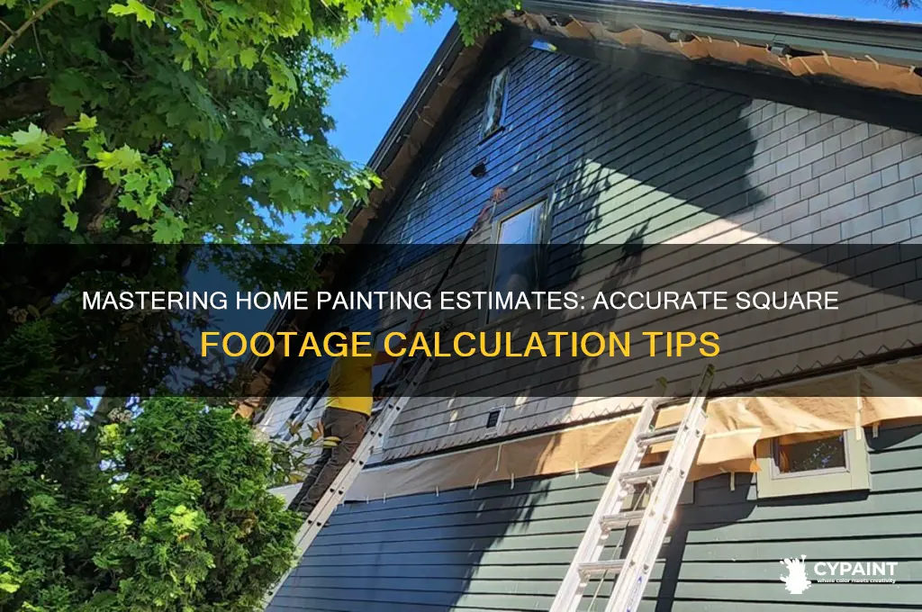how to estimate painting sf in homes