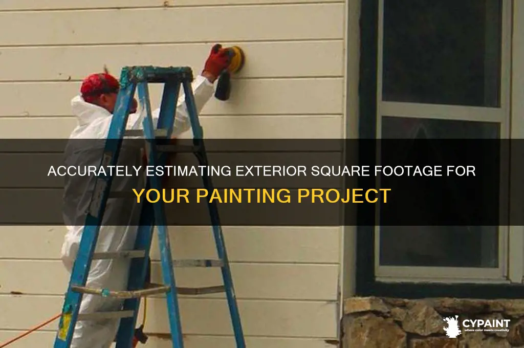 how to estimate square feet exterior to paint